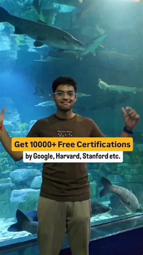 Still paying for courses? Google, Harvard & Stanford are giving away 10,000 free certifications that can instantly boost your resume. 📈 From AI to business to data analytics these are industry-recognized skills that recruiters actually look for. 🚀 ⚡ Comment “wow” for the link ❤️ Save this reel & follow for more free learning hacks career growth tips [Free Certifications, Google Free Courses, Harvard Online Learning, Stanford Free Certification, Career Growth, Online Courses, Free Learning Plat