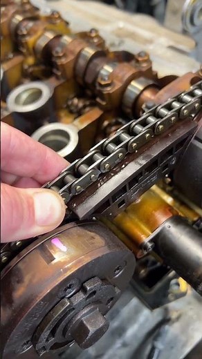 Timing Chains on a VR6 GTI on the BACK of the Engine