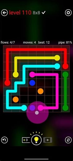 FLOW FREE MANIAS 8x8 LEVEL 110 COMPLETE SOLUTION #android #games #level #flowfree #solution #iso