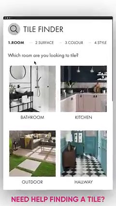 So you’re on the hunt for new tiles but don't know where to start ...  Check out our Tile Finder which will help you find the look you desire. All you need to do is: 1) Choose the room you're looking to tile in e.g. bathroom/kitchen 2) Select your surface e.g. wall/floor 3) Pick your desired colour 4) Decide what style you're looking for  https://www.toppstiles.co.uk/inspiration/tile-finder | Topps Tiles | Facebook