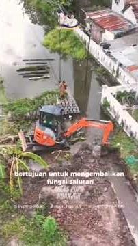 PUPR Kab Ngaanjuk . Normalisasi sungai Sukomoro