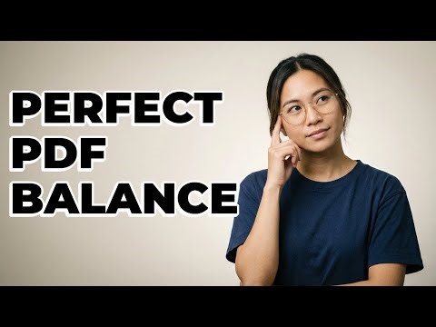 How To Balance PDF Size And Quality?