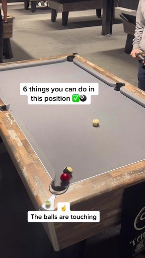 Creative Shots When Your Ball Is Touching Ball Over the Pocket