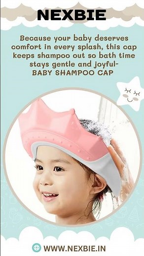 Adjustable Baby Shampoo Cap for Bathing from Nexbie