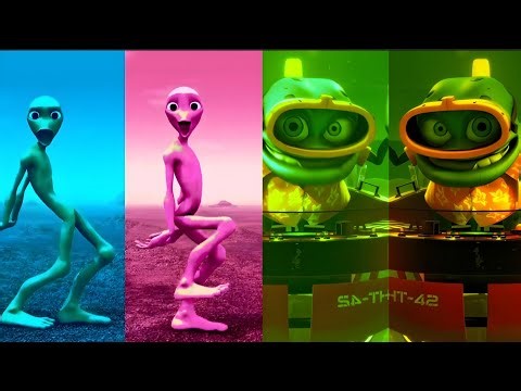 Crazy Frog VS Alien Dance 👽vs🐸 - Coffin dance song #crazyfrog #aliendance