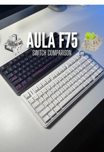 Aula F75 Sound Test: Leobog Reaper Switches vs Graywood Shaft V3