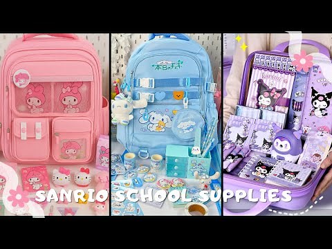 SCHOOL SUPPLIES UNBOXING - My Melody, Cinnamoroll, Kuromi Cute Stationery Set