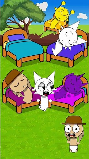 zombie attacking sprunki kids #sprunki #sprunkiincredibox #animation