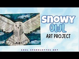 How to Paint a Snowy Owl | Easy Winter Art Project for Kids
