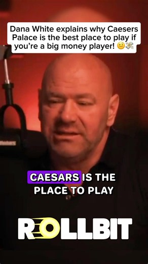 Dana White claims Caesers Palace is the best casino to play in! 🤔💸 #vegas