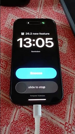 iPhone reminders with alarm sound | ios 26.2 beta