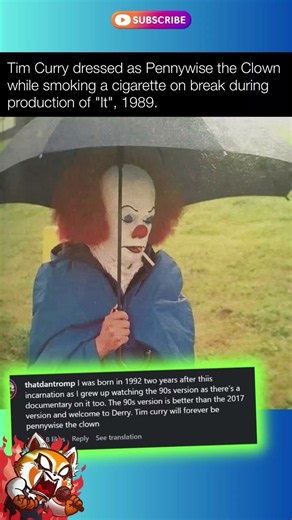 Tim Curry Behind The Scenes as Pennywise (1989) 🤡🚬
