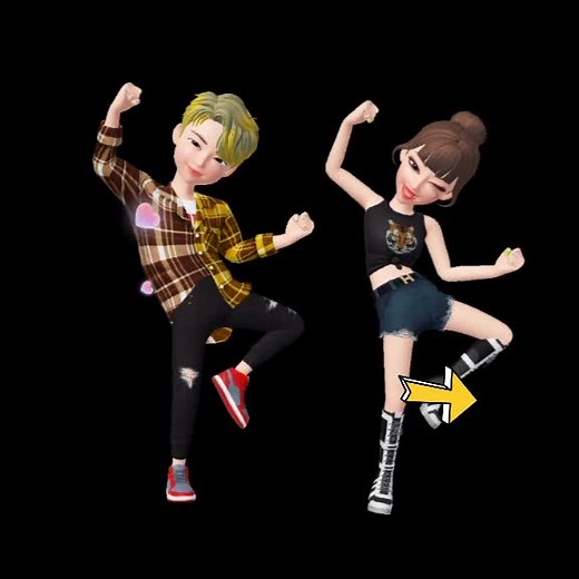 Synchronized Dance Routine by Animated Characters