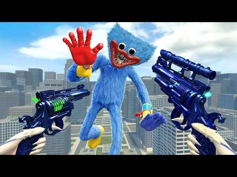 ESCAPING A CITY INFESTED WITH SCARY HUGGY WUGGY FROM POPPY PLAYTIME | Garry's mod
