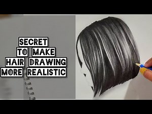Draw Realistic Hair Like a Pro | Step-by-Step Tutorial with Shading Techniques & Materials Guide