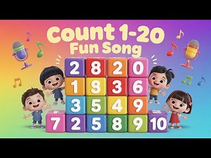 Counting Song 1 to 20 | Fun Number Song for Kids | Sing Along & Learn Numbers | Gen Beta Rhymes