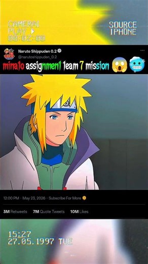 minato assignment team 7 mission #kushina #boruto #minato #himawari #hinata #naruto #uzumaki