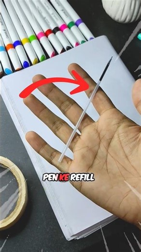 Drawing But Using Refill 😳#shorts