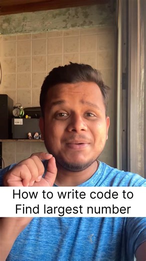 Let's write code to find largest number #python #coding #pythonprogramming #shorts #youtubeshorts