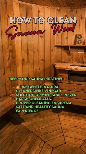 🧴 How to Clean Sauna Wood Properly | Expert Maintenance Tips & Tricks 🌟 #shorts #sauna