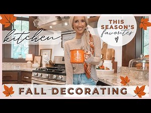 FALL KITCHEN DECOR IDEAS + FALL KITCHEN FAVORITES | DECORATE WITH ME | Fall decorating 2021
