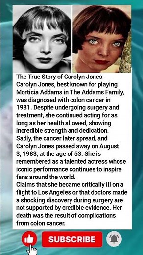 The True Story of Carolyn Jones | The Untold Final Days of the Addams Family Star