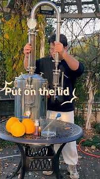 Making grapefruit peel essential oil with HOOLOO DW25 #distiller #essentialoils #distilling
