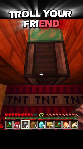 How to Troll Your Friend with TNT in Minecraft 💣 (Super Easy!) #minecraft