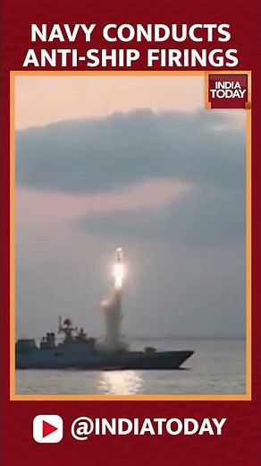 Indian Navy Warships Deployed in the Arabian Sea Carried Out Multiple Anti-Ship Missile Firings