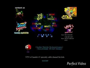 and now, a brief history of YTV’s website from 4/12/1997 using Internet Archive’s Wayback Machine