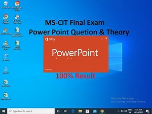 MSCIT Final Exam || Power Point Question and Answer