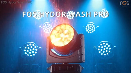 FOS Hydor Wash PRO - https://bit.ly/HydorWashPRO Introducing the versatile IP65 Hybrid Wash/Beam Moving Head, featuring 19x40W high-power RGBW 4-in-1 LEDs with individual LED pixel control. This advanced lighting solution offers a zoom range from 7 to 35 degrees and a 0-100% linear dimmer. With a CRI of 71 and a CTC of 10500K, it includes a bi-directional rotating front lens and linear CTO. Experience dynamic lighting effects with Beam, Wash, and FX (Kaleidoscope effects), supported by a 16-bit 