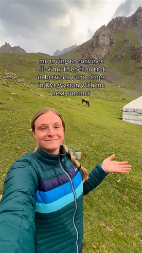 Gavin Greenberg & Jess Pink | A travel community | Nothing beats these views, cozy yurts, and type-2 fun 🥹🏔️🇰🇬 On the itinerary: tea, a multi-day trek in the Alay Mountains of Kyrgyzstan,... | Instagram