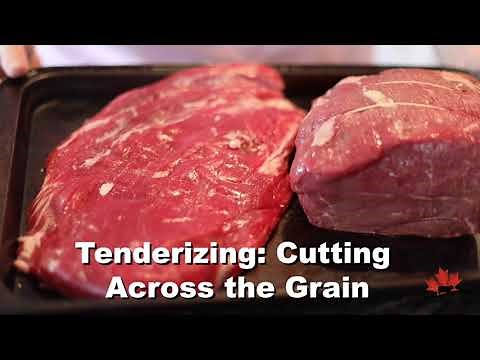 Tenderizing: Cutting Across the Grain