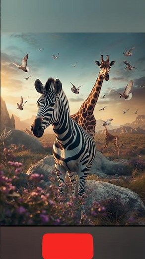 Tall vs Stripes: Giraffe & Zebra Duo🦓🦒