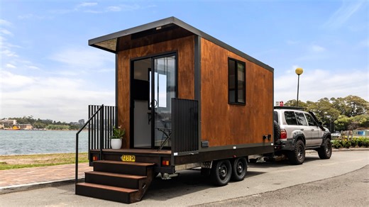 Off-Grid 'Work Mate' Tiny Mobile Office Doubles as Charging Station for the Towing EV