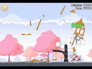Official Angry Birds Seasons Walkthrough Hogs and Kisses 1-5