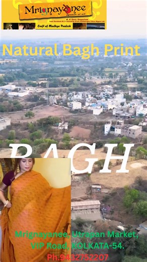 Bagh is the name of a block printing technique unique to a small village called Bagh in Madhya Pradesh. The craft as well as the village derive their names from the River ‘Baghini’ that flows through the village and serves as a spine for the craft. Bagh printing is an array of dynamic floral and geometrical prints made using finely cut wooden blocks and vegetable dyes.Bagh print has a cultural and religious importance in the tribal communities of Dhar. The traditional Bagh prints with their char