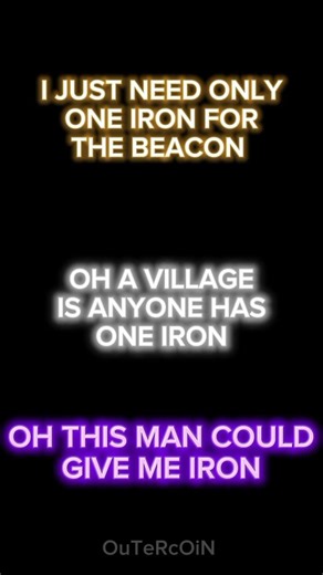 OH THIS MAN COULD GIVE ME IRON #minecraft #outercoin6677 #gaming