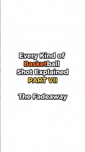 Basketball Shot: The Fadeaway 🏀 #explained #basketball