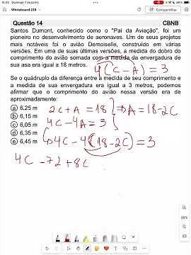 Questão 14. Sistemas de equações do primeiro grau