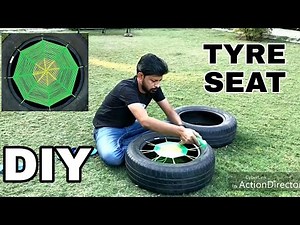 DIY Making of Tyre Seat at home