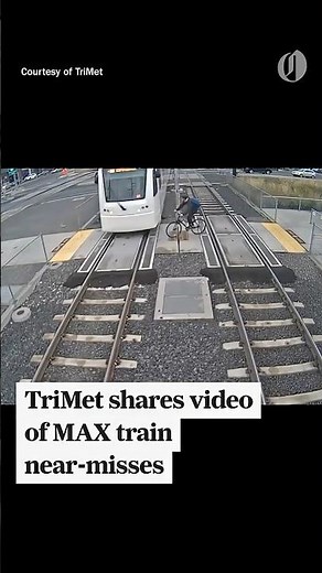 TriMet shares video of MAX train near-misses