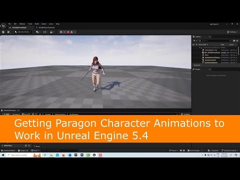 Getting Paragon Character Animations to Work in Unreal Engine 5.4