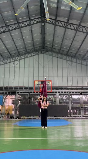 Draft since December 😄💜💙✨ 🏳️: Erich #stingersforlife #stingerscolorguard #flaglife #ColorGuardPractice #marchingbandlife #toss