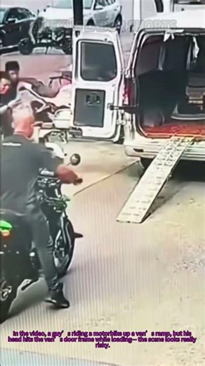 Riding Bike Into Van: Head Hit! Loading Safety Warning #SafetyTips #VehicleLoading