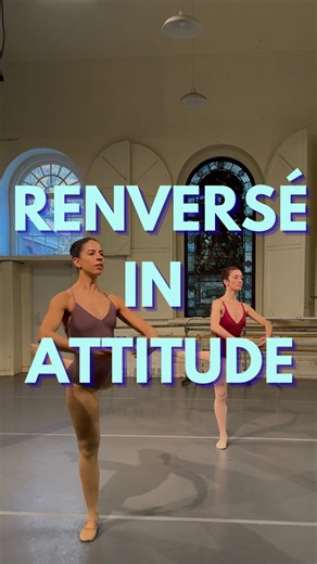Teaching Cecchetti on Instagram: "When was the last time you saw Renversé Turns in Attitude? 💙🩵 These super tricky Renversé turns in attitude have many iterations, starting with the simple sailing turn in attitude and progressing all the way to double renversé attitude turns. Our dancers here (@monicabstlima & @giulia.faria) demonstrate the first and third progressions: simple pirouette in attitude sans renversé, and the double pirouette in attitude where the first turn does not 