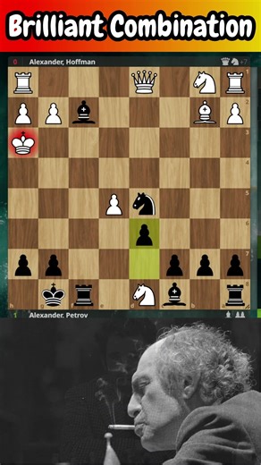 Brilliant Chess Combination 🔥♟️ Alexander Petrov's Brilliancy