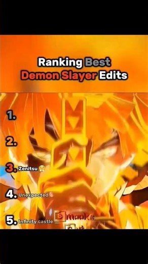Ranking the best demon slayer edits #shorts
