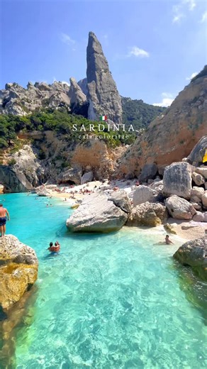 Welcome to Sardinia, Italy 🇮🇹❤️ Cala Goloritzé, Sardinia is one of the world’s most breathtaking beaches. Crystal-clear water, dramatic limestone cliffs and that unreal shade of blue. 📍 Cala Goloritzé, Costa di Baunei 🚤 Reachable by boat 🥾 Or via a scenic 1-hour hike (no car access) Save this for your Sardinia itinerary ✨ #baunei #sardinia #italytrip | Take My Heart Everywhere